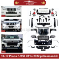 2010-2017 Atualização do Prado FJ150 para 2022 Policial BodyKit